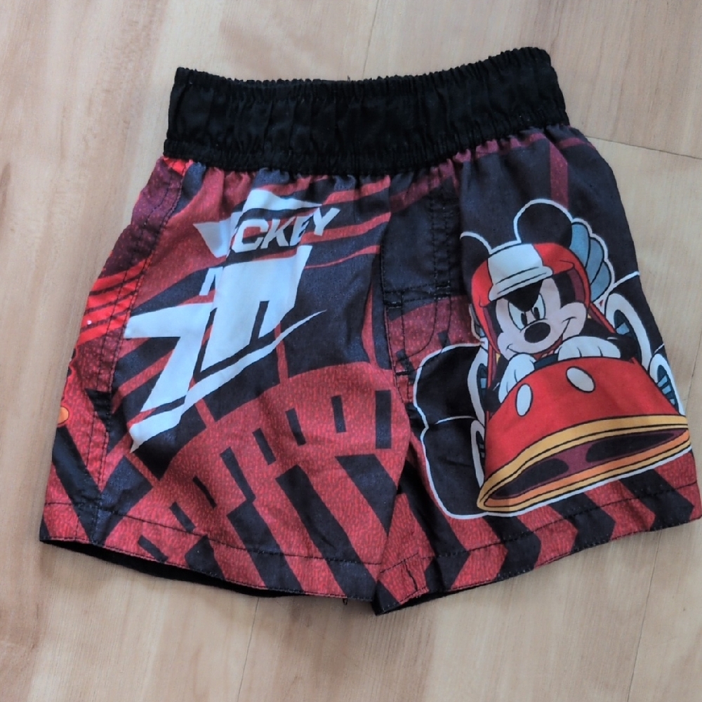 Disney Red and Black Mickey Mouse Shorts